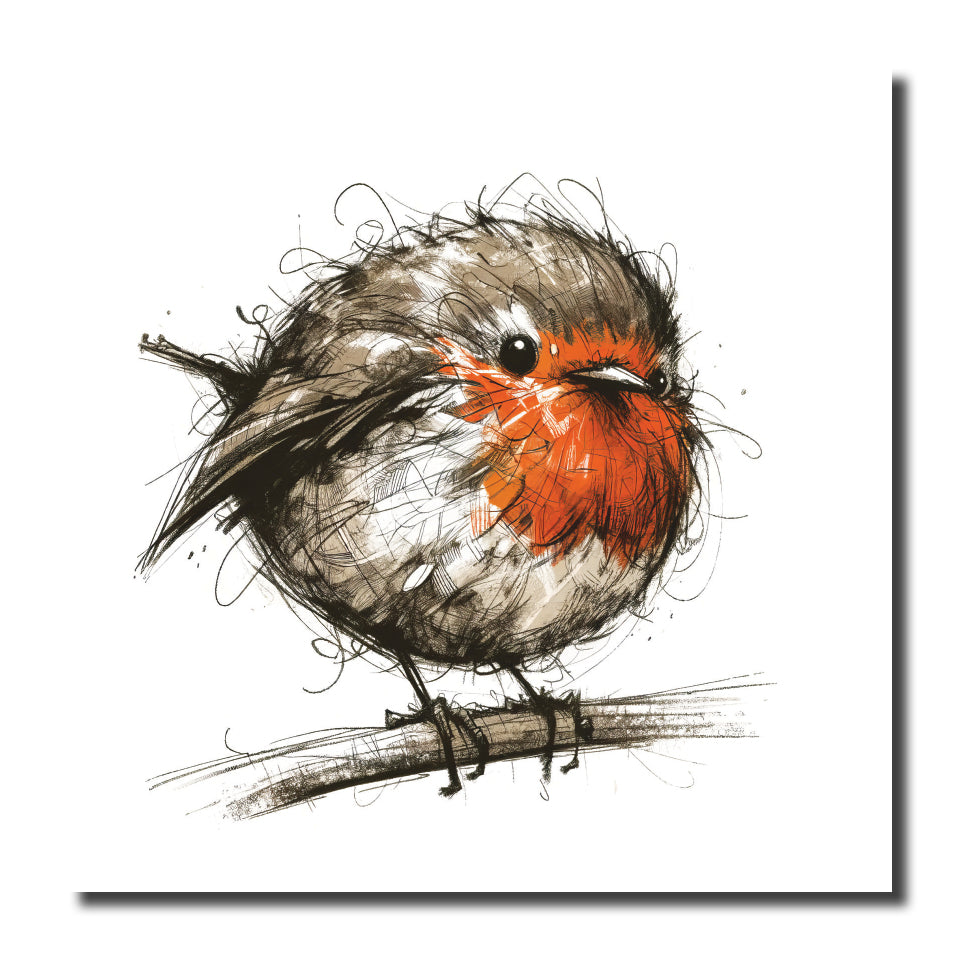KJ33c - Scruffy Robin