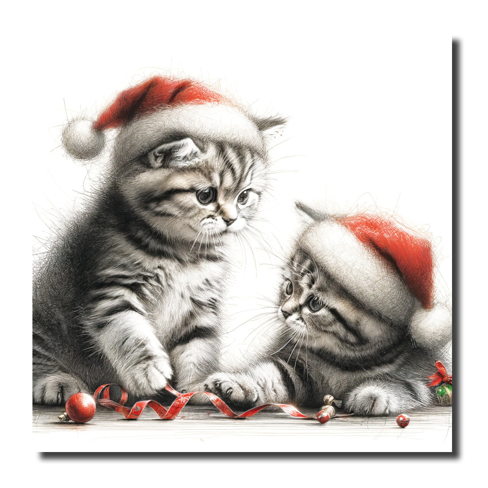 KJ38c - Kittens at Play