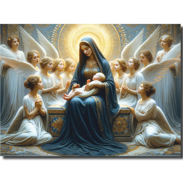 KJ35b - Madonna with the Angels