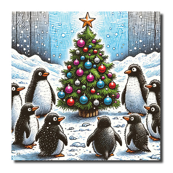 KJ44c - Penguins Round the Tree