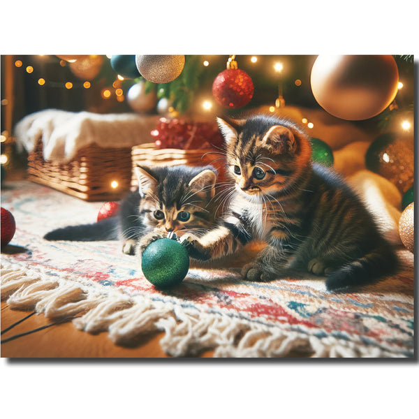 KJ47b - Christmas Kittens