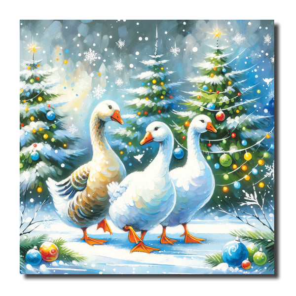 KJ59c - Christmas Geese