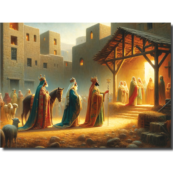 <p style="color:grey">Wise Men Bearing Gifts<p style="color_gold">Ref: KJ67