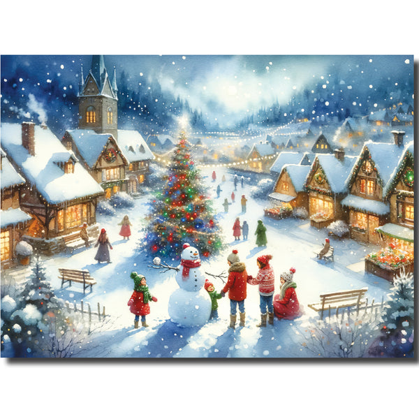 KJ75b - Village Snowman