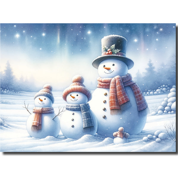 KJ76b - Wrapped up Snowmen