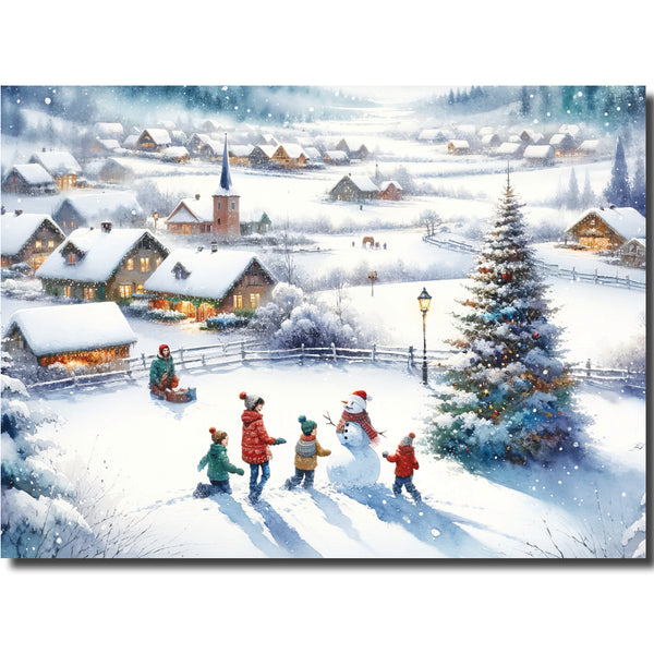 <p style="color:grey">Playing round the Snowman<p style="color_gold">Ref: KJ78
