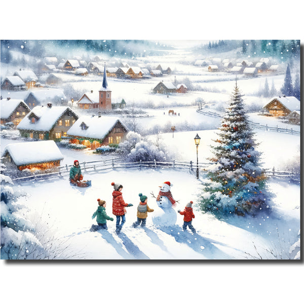 Playing Round the Snowman - KJ78b