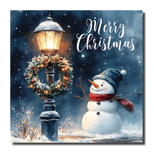 KK11c - Snowman by Lamplight
