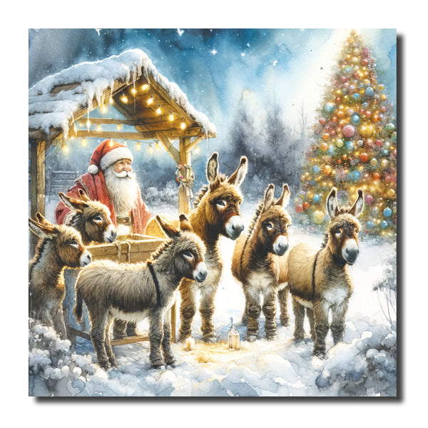 KK19c - Santa with the Donkeys