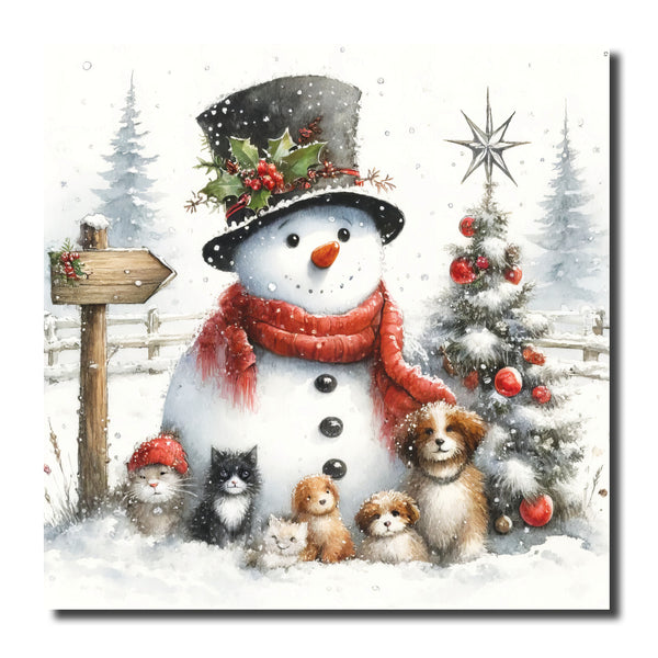 KK22c - Snowman and Friends