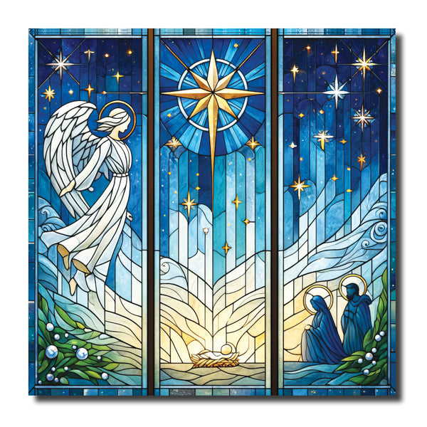 <p style="color:grey">Stained Glass Nativity<p style="color_gold">Ref: KK40c