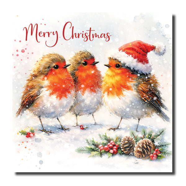 KL11c - Merry Christmas Robins