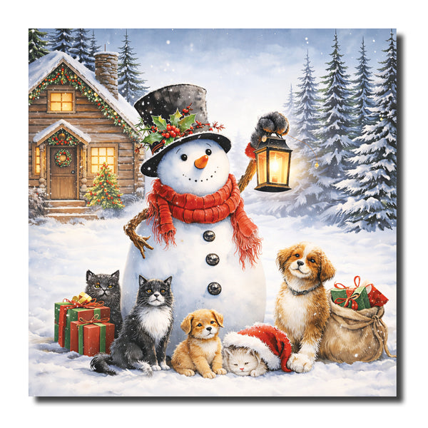 <p style="color:grey">Snowman with his Friends<p style="color_gold">Ref: KL16c