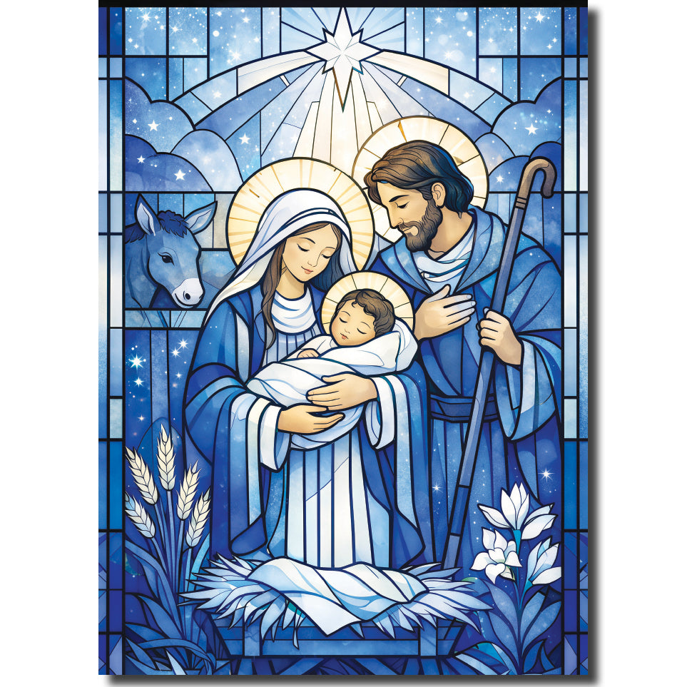 KL45e - Stained Glass Holy Family