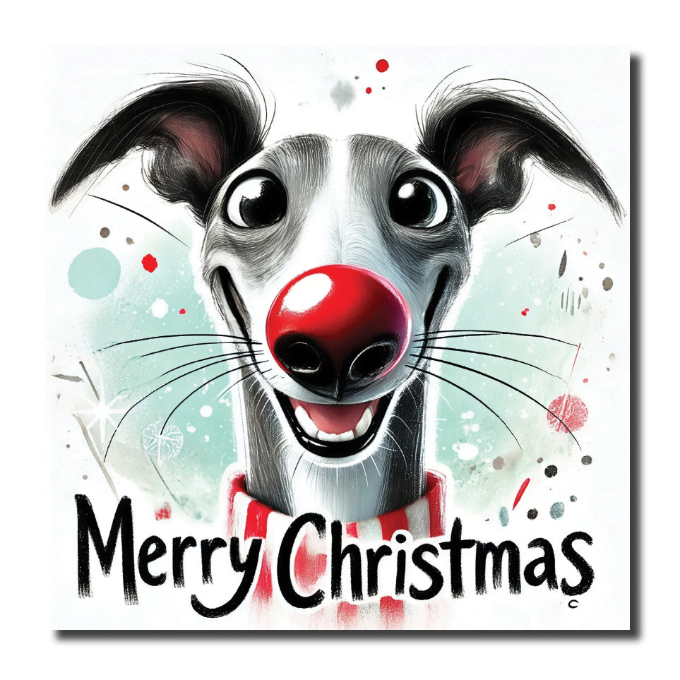 KL67c - Merry Christmas Greyhound
